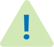 exclamation point warning sign icon to represent clear violations